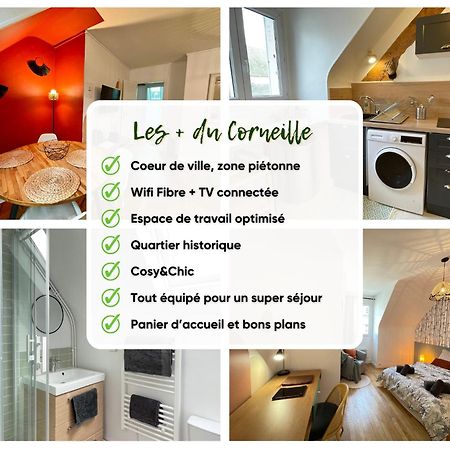 Le Corneille - Ideal Pros & Couples - Centre Historique - Chateau 5Min - Gare 10Min - Au Calme - Fibre Compiègne Dış mekan fotoğraf